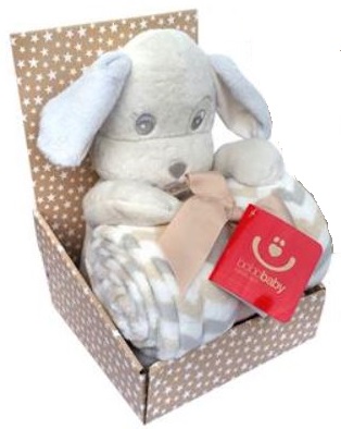 Bobas darčeková deka s hračkou pes stm-15, 