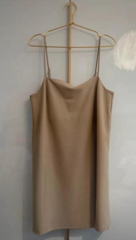 Béžové/nude šaty h&m, h&m,m