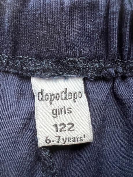 Tmavomodré dlhé bavlnené legíny, dopodopo,122