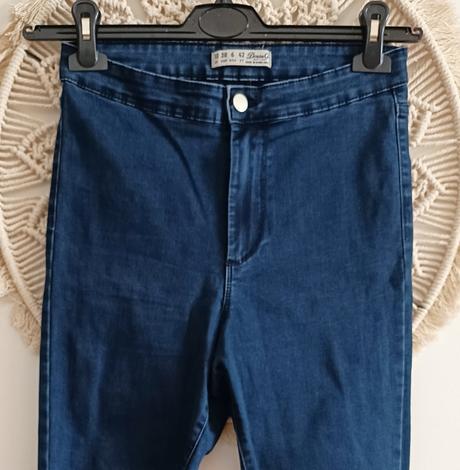 Elastické džínsy s vysokým pásom h&m, h&m,m