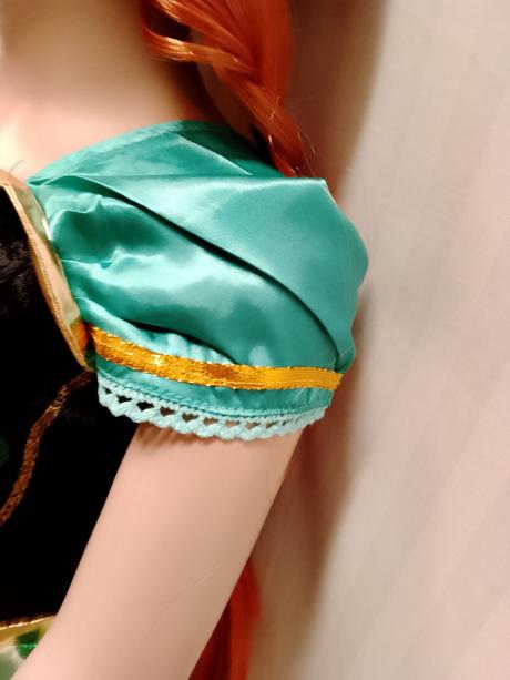 Kostým frozen anna zelenočierne šaty 4-6r,104-120,