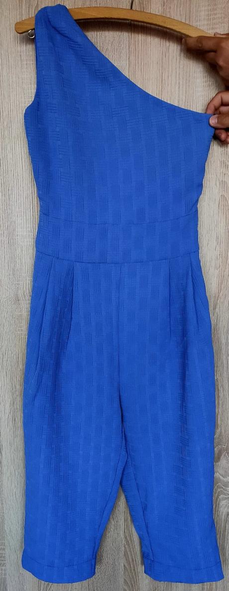 Krátky dámsky modrý overal silvian heach, m