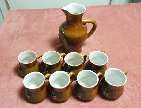 Keramická súprava vino veritas,