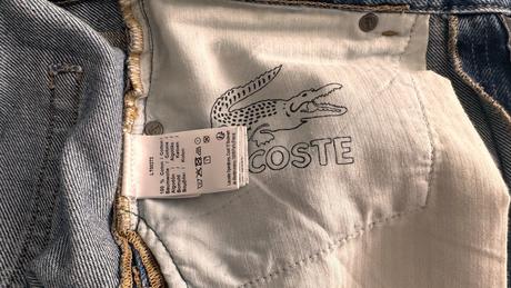 Pánske,kvalitné,riflové šortky lacoste - č.34, lacoste,34