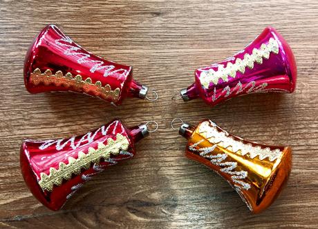 4x starý vianočný zvonček,