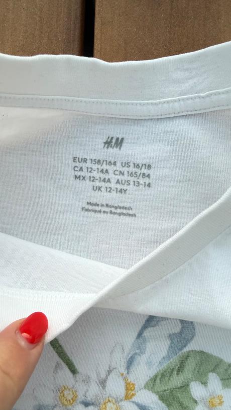 Citrón tricko 158/164, h&m,158