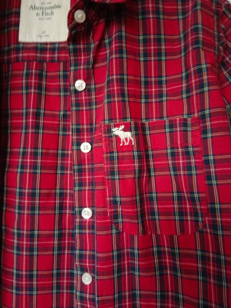 Červena košela, abercrombie&fitch,xs