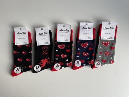 Pánske valentínske ponožky, 40 / 42 / 44 / 46