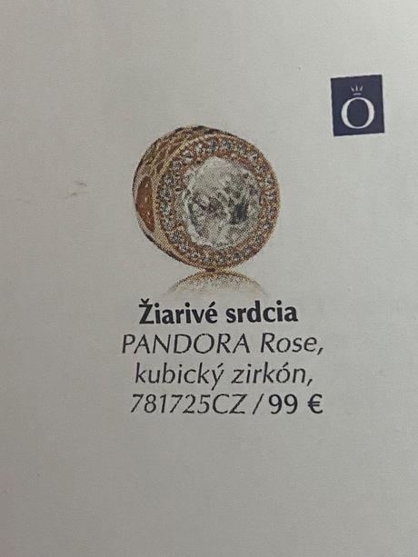 Pandora rosegold koralka, pandora