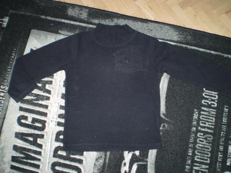 Tenká čierna mikina v.128, okay,128