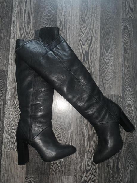 Kožené čižmy, zara,36