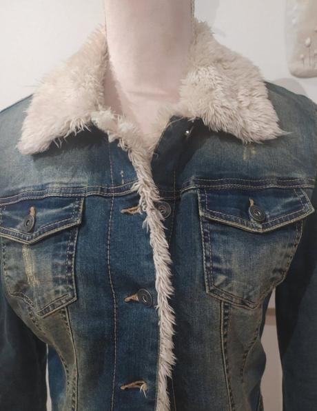 Štýlová zateplená riflovka, m