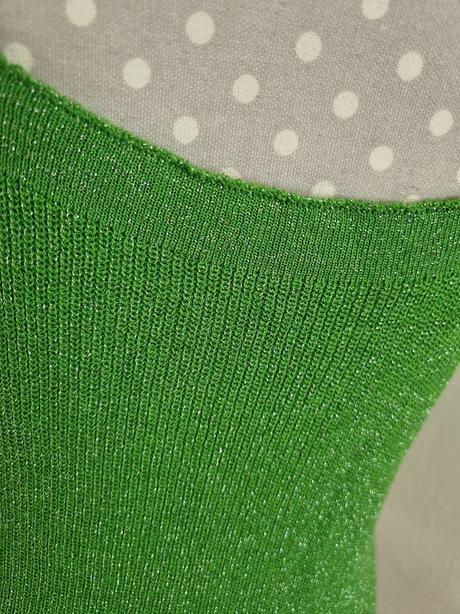 Pletený trblietavý top s, s