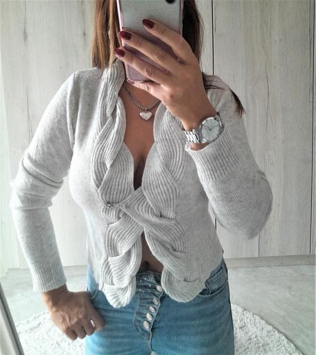 Svetrík s vrkočovým vzorom-s, s