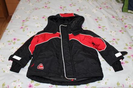 Čiernočervená lyžiarska bunda h&m 86-98, h&m,92