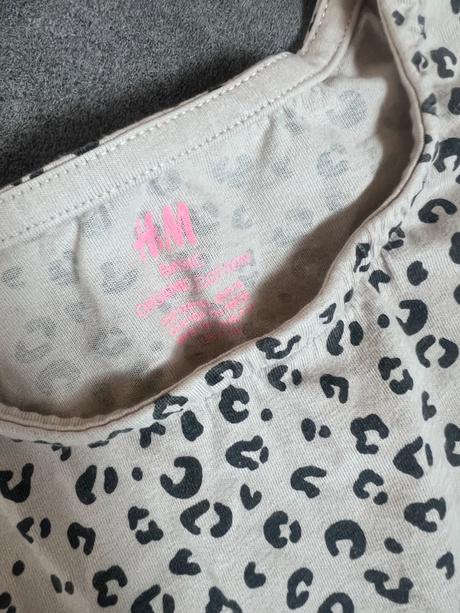 Letné šaty zvierací motív, h&m,134