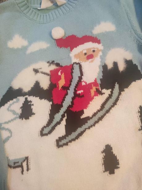 Vianočný sveter, h&m,122