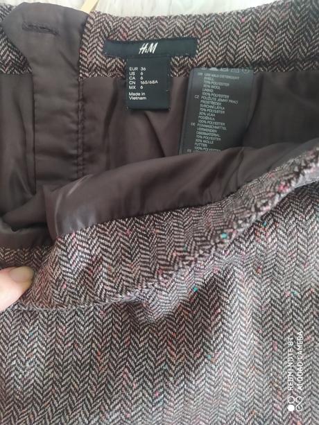 Vlnena sukňa, h&m,36