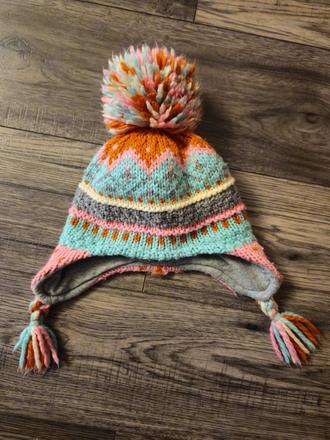 Farebná teplá čiapka s brmbolcom next 1-2 r, next,86