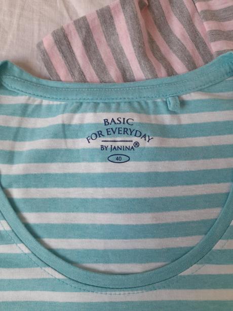 2x tričko s pásikmi, kik,40 / 42
