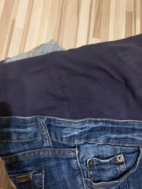 Tehotenske skinny rifle zn. benetton - vel. m/l, benetton,l