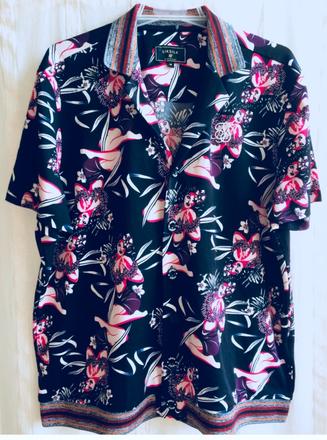 Siksilk pánska dizajnová košeľa vel.m-l, l