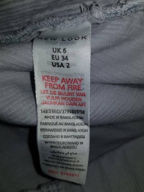 Sukňa na tráky, new look,34