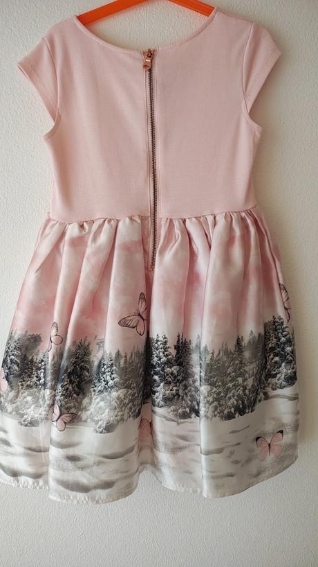 Šaty so satenovou sukňou, h&m,122