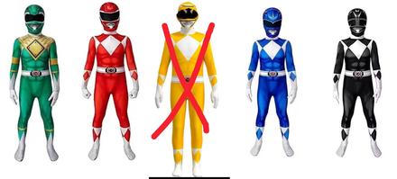 Karnevalový kostým power ranger, 