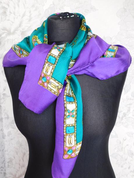 Kvalitná luxusna hodvabna elegantná šatka, xl