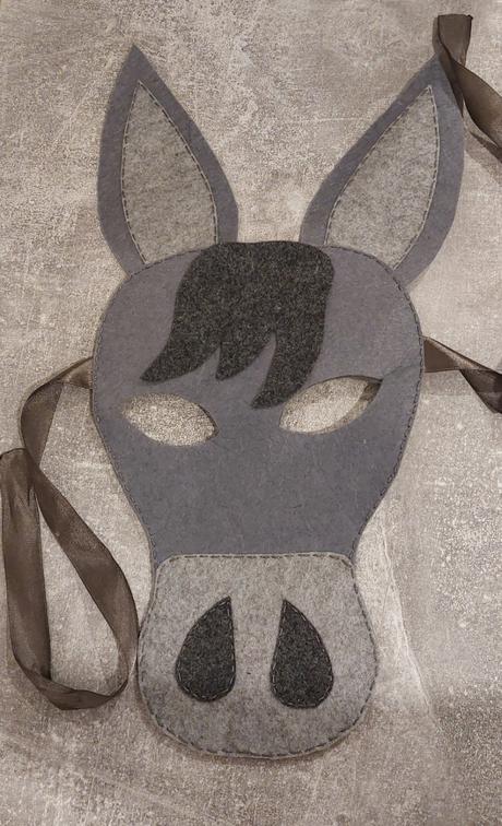 Karnevalova maska - oslik, 