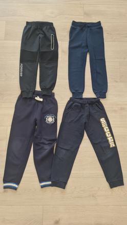 4x tepláky veľkosť 128, 7 az 8 rokov, h&m,128