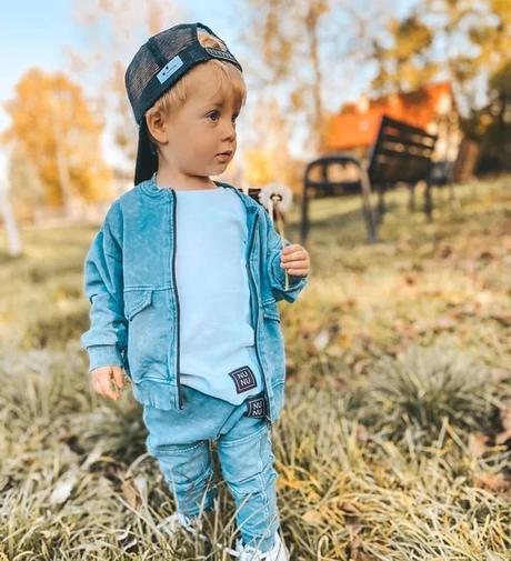 Nunu detská bunda jeans, 104 / 110