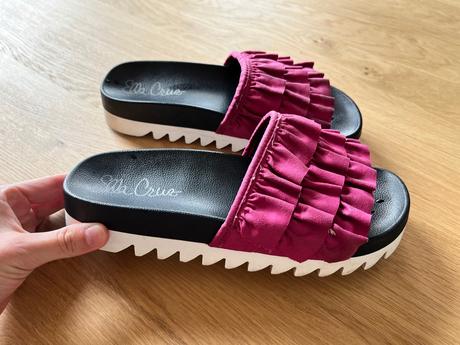 Hrubé dizajnové šľapky - ella cruz, 37