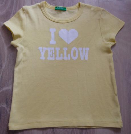 Svetložlté tričko benetton, benetton,86