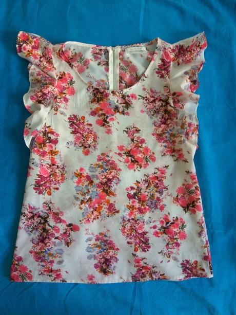 Top / blúzka - kvetovaná, l