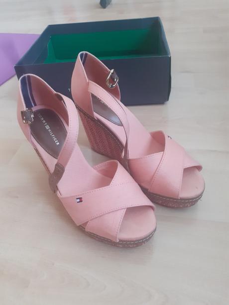 Sandale tommy na platforme, tommy hilfiger,37