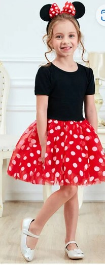 Komplet minnie mause tutu saty a celenka s uskami, 