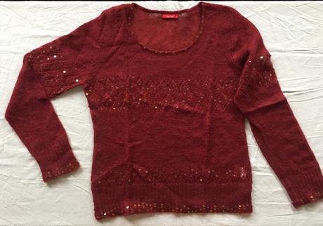 Svetrík s flitrami, l