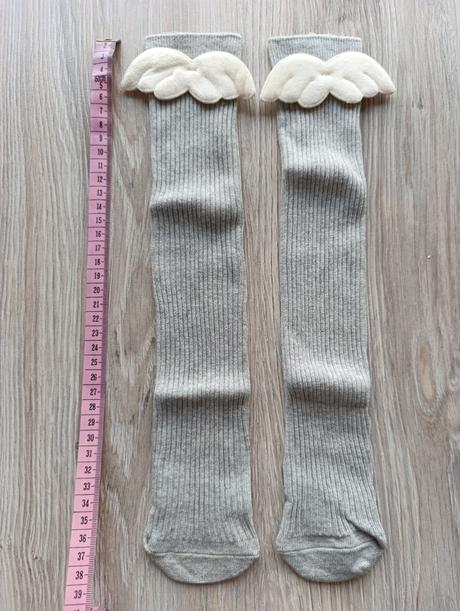 Dievčenské podkolienky s krídlami - 2 veľkosti, 