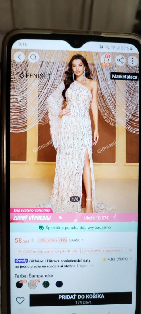 Spoločenské šaty, xl