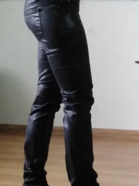 Lesklé nohavice 36/38, m