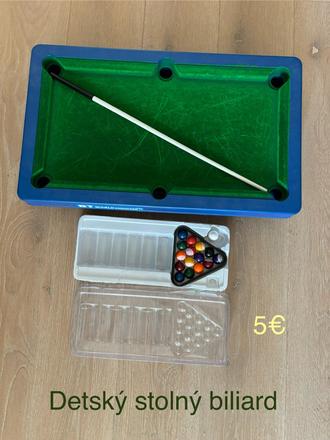 Detský stolný biliard,