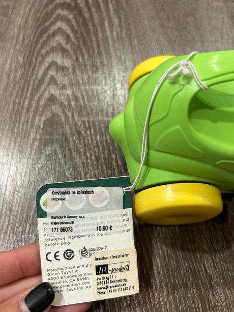 Green toys nova korytnacka na kolieskach, 