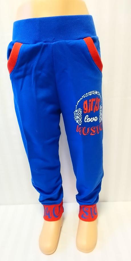 Modré tepláky music, n-feel, 110-116 cm, 116