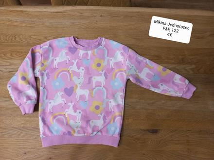 Mikina jednorozec, f&f, 122, f&f,122