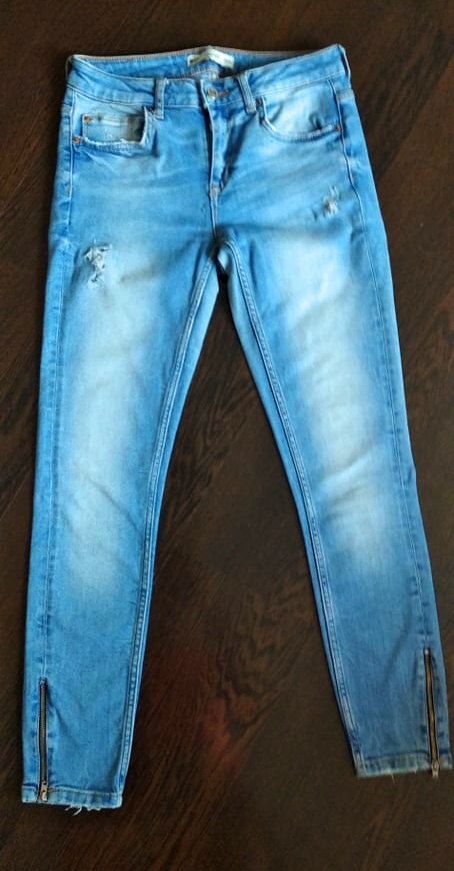 Trendy rifle so zipsíkmi na členkoch, gina,m