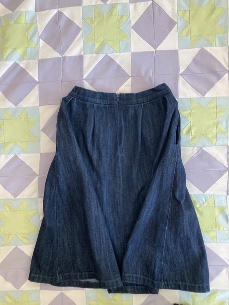 Riflová sukňa s vreckami, zara,36