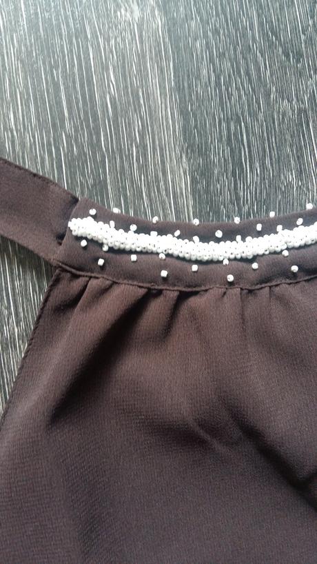 Hnedá elegantná blúzka veľ. s /m , s