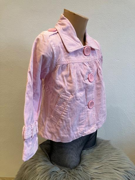 Dievčenský menčestrový kabát tenký h&m (4-5 r.), h&m,110
